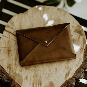 Vegan Leather Envelope for Prints, Envelope For Photos, 4x6 and 5x7 Prints Holder, Faux Leather Packaging For Wedding Photographers