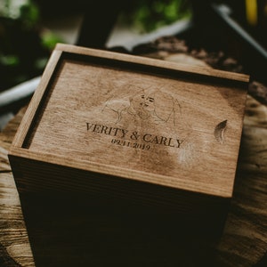 Wooden Photo Box For 4x6 (10x15 cm) prints, Proof Box, Wedding Photo Box, Memory Box, Wedding Photography Box, Keepsake Box