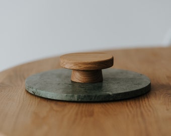 Extra Small Wooden Cake Stand | Cupcake Stand | Personalised Cake Stand | Oak Cake Stand | Wooden gift | Color - Natural Oak