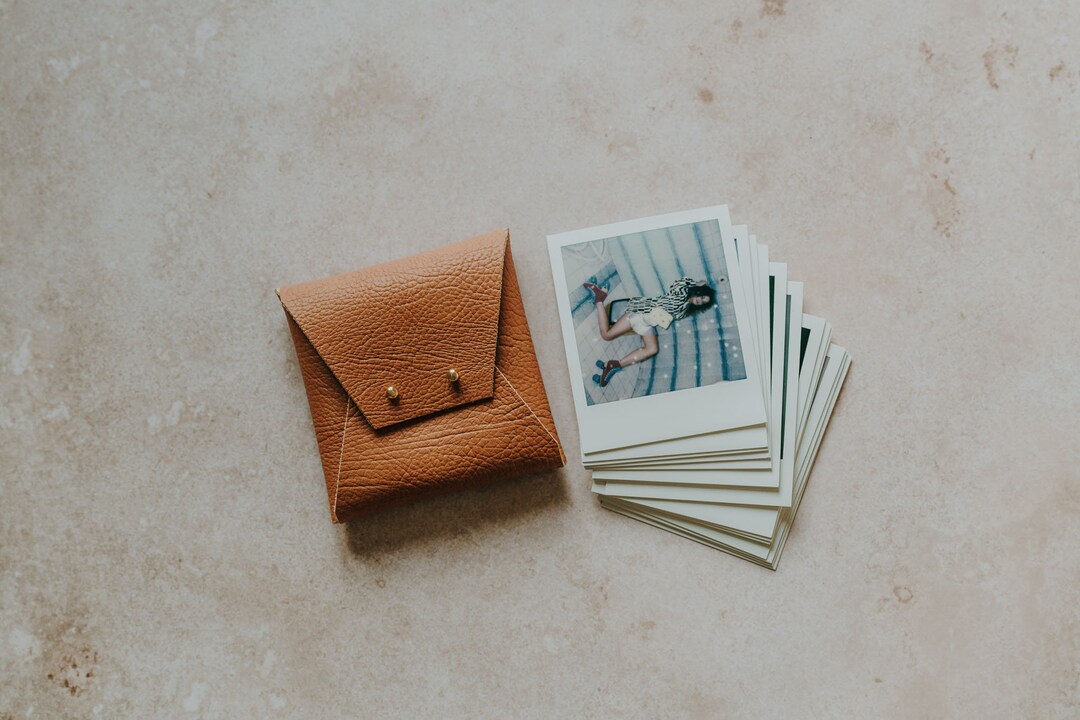 Sacoche En Cuir Pour Polaroid SX70 - Avec Sangle - Occasion