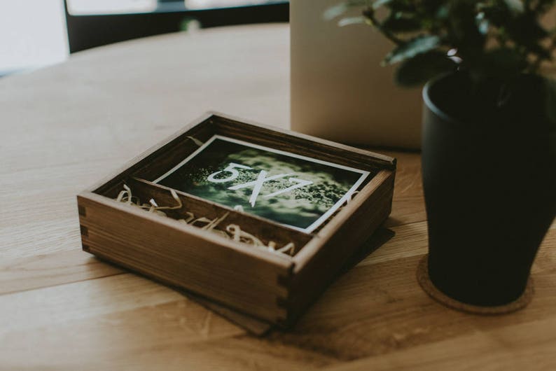 Set of 10 Wooden Boxes For 5x7 Prints & USB flashdrive Packaging For Wedding Photographers image 7