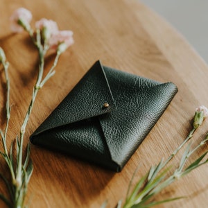 Textured Vegan Leather Envelope for Wedding Prints, Envelope For Photos, 4x6 or 5x7 Prints Holder, Faux Leather Envelope | Color Black