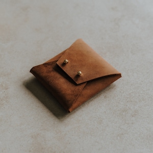 Saddle Leather Pouch for Fuji Instax Square, Instax Square Film Pouch, Fuji Instax Square Film Holder, Fuji Instax Leather Envelope