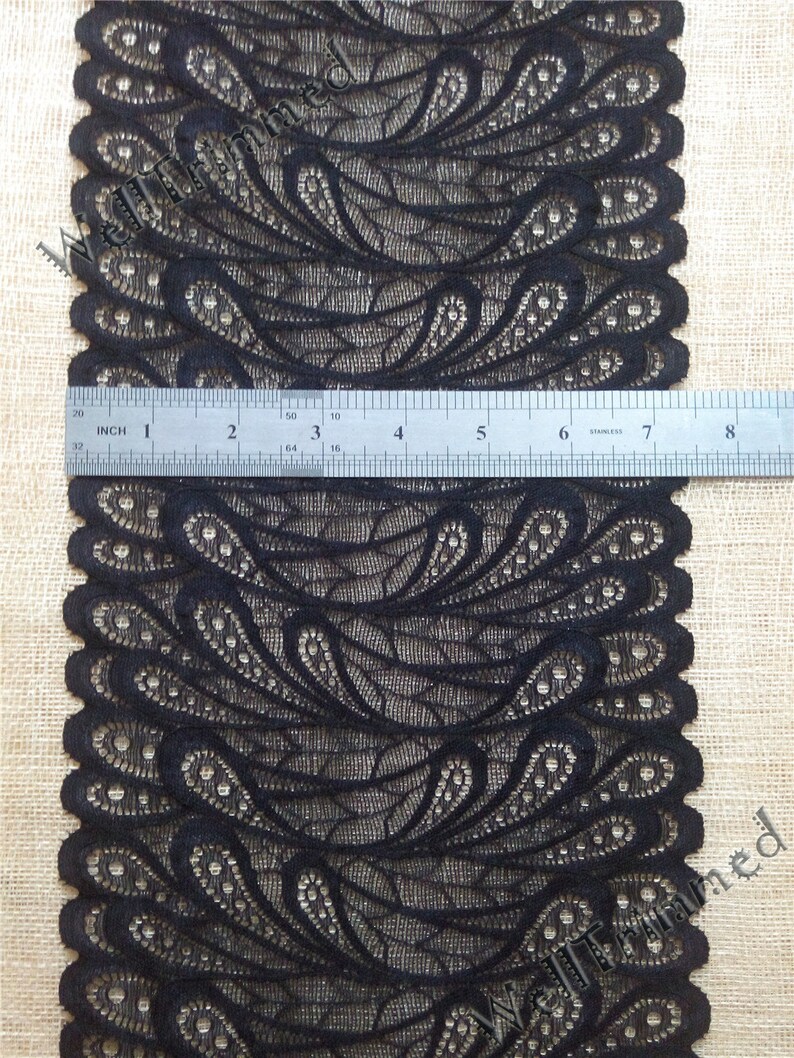 Black Lace Table runner 7 Ivory table runner wedding Etsy