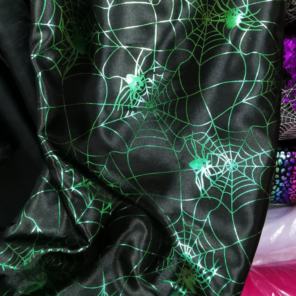 Halloween fabric Spider web fabric Spiderweb fabric for Etsy
