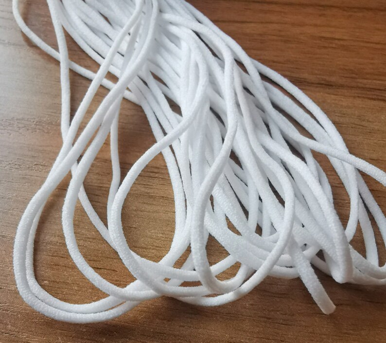 20yards 3mm elastic cord Earloop Elastic face mask DIY Etsy
