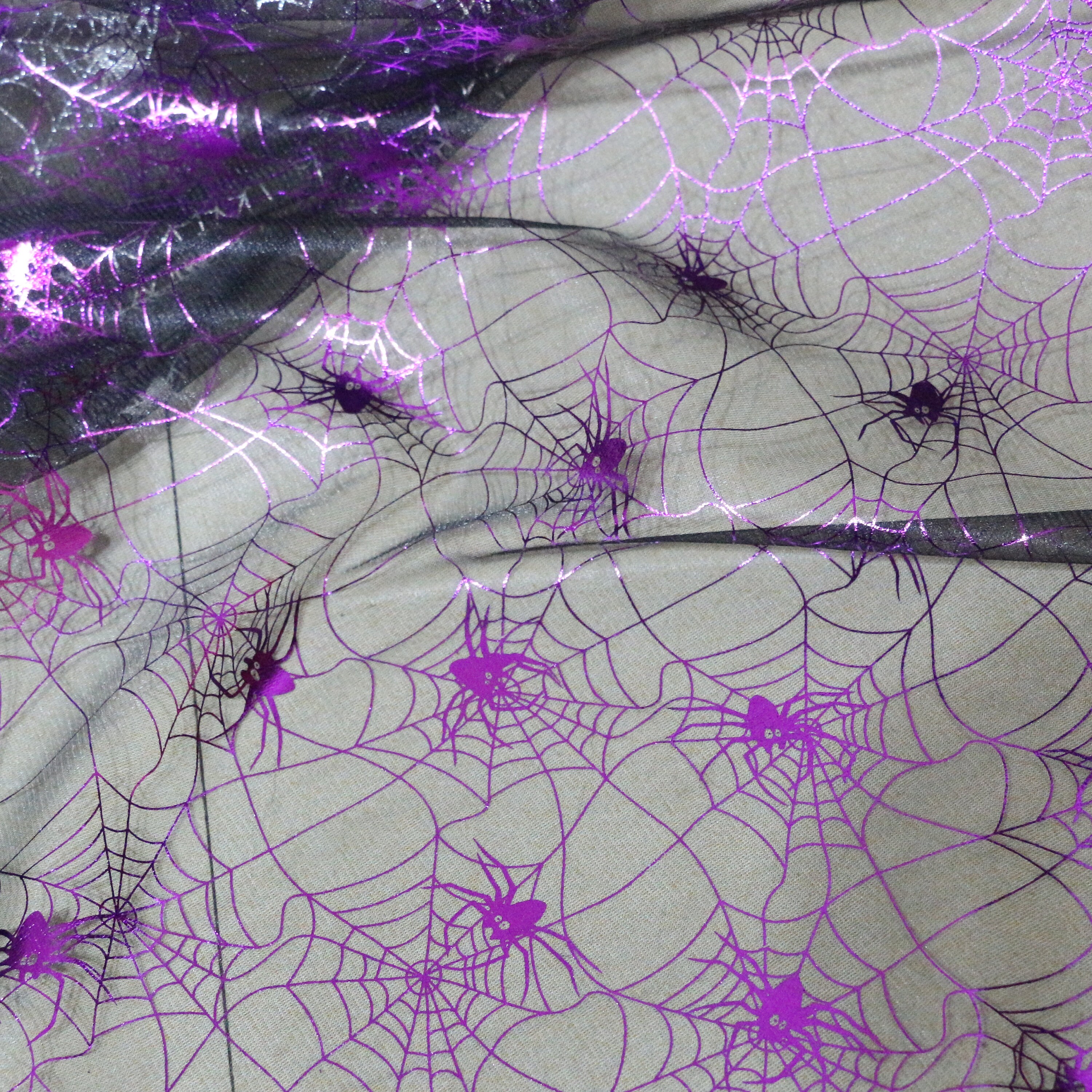 Spider web fabric in 2 colors silver spider web mesh Etsy
