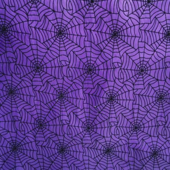 Halloween fabric Spider web fabric Spiderweb fabric for Etsy
