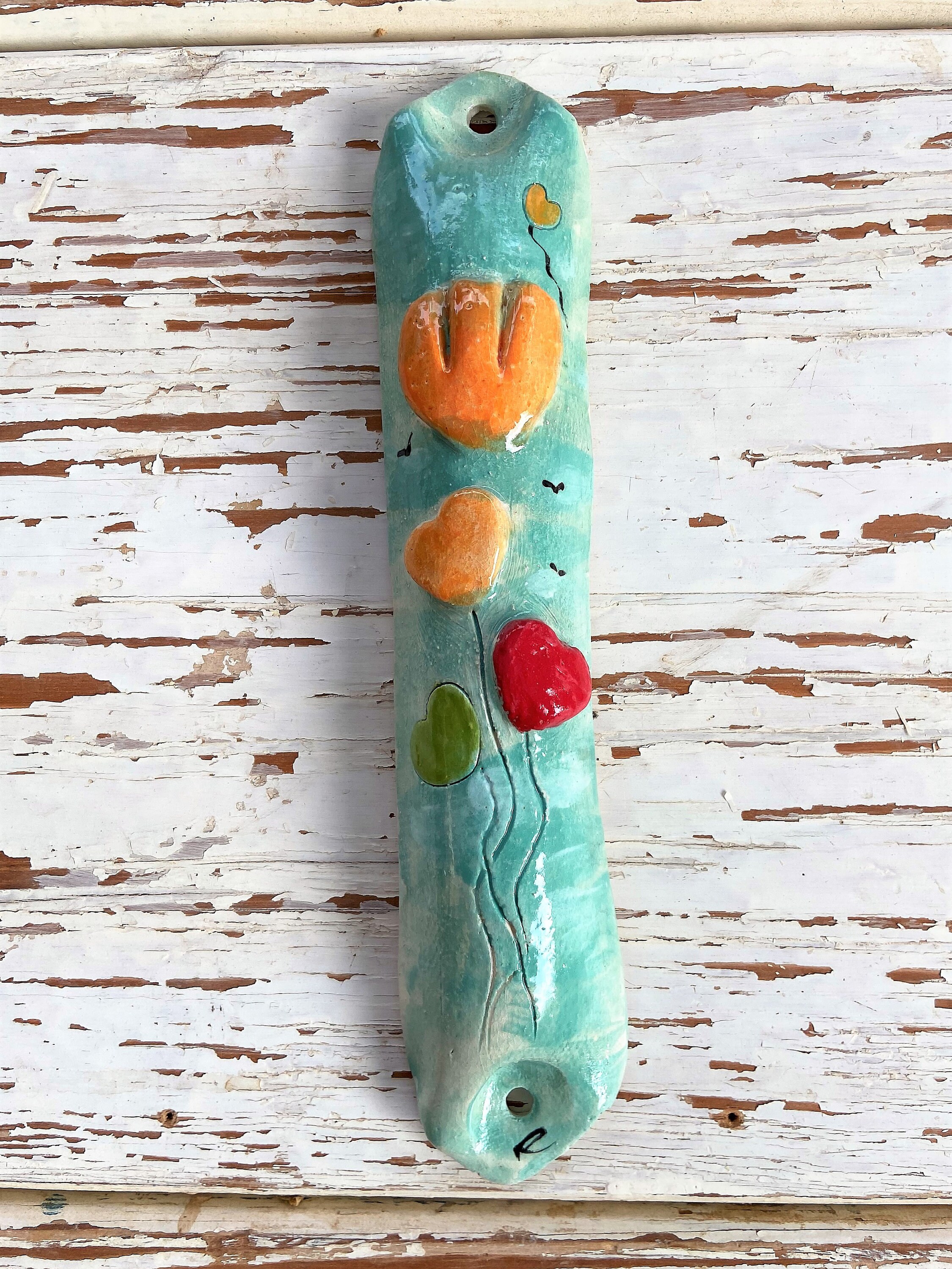 Handmade Ceramic Mezuzah Case Made in Israel Jewish nursery Etsy