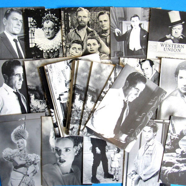 44 PIECE SET Midnight Movies Vintage Greeting Cards 44 Cards Included 5 x 7 Rita Hayworth, Jack Benny, WC Fields etc. All Included