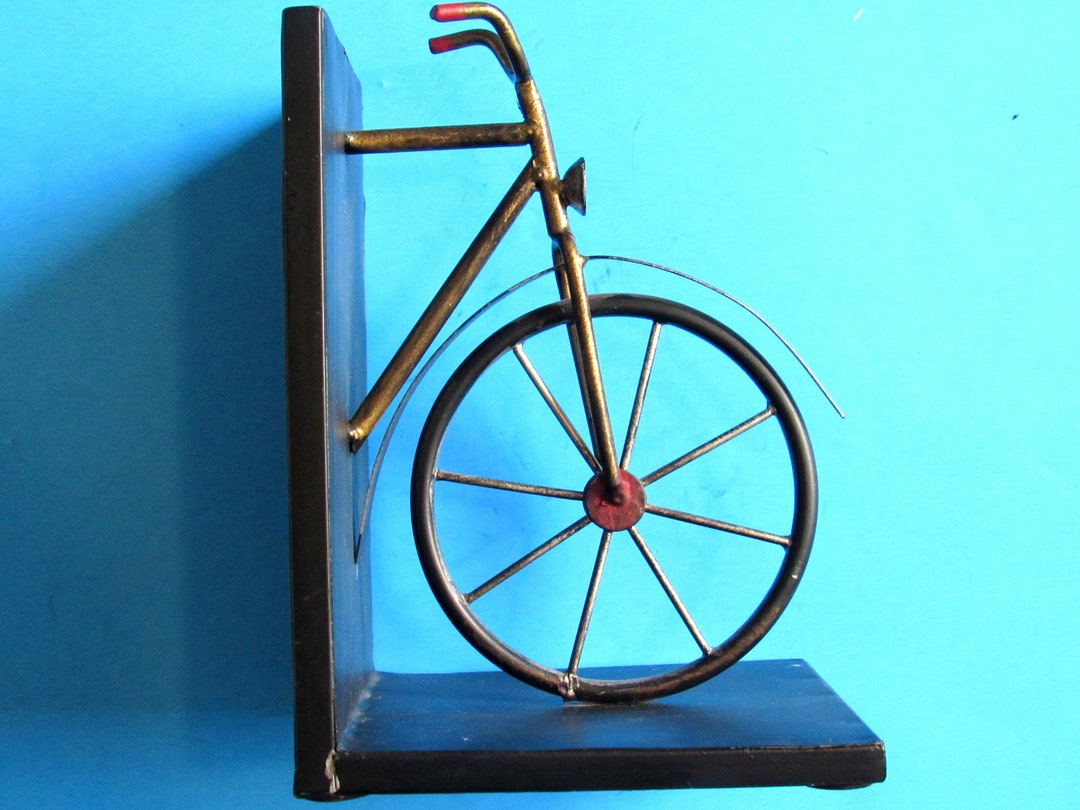 Old Motorcycle Book Rack Metal Black Old Fashioned Bike Bookshelf Decor - Etsy