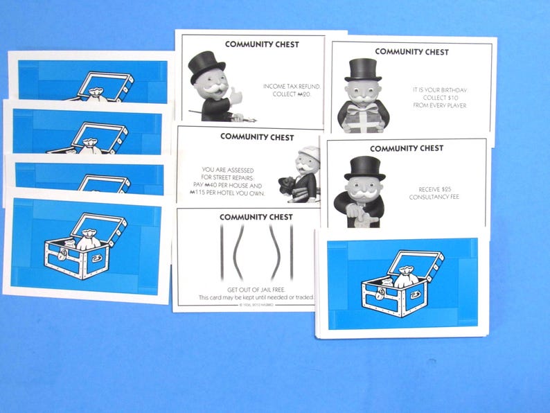 MONOPOLY FULL 16pc SET! Board Game Replacement Parts: One Full Set of ...
