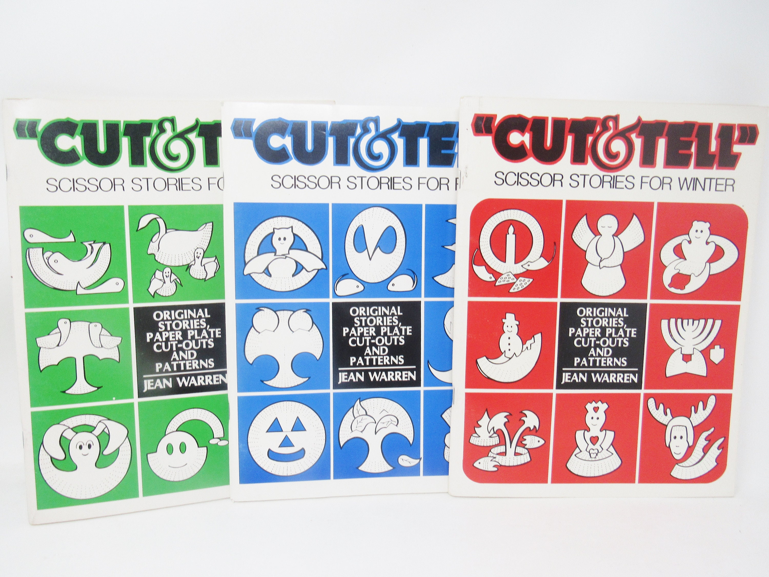 Cut & Tell Scissor Stories Books Set of 3 for Spring Winter - Etsy