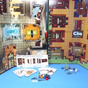 Clue game replacement parts - boards, weapons, cards, tokens - free shipping
