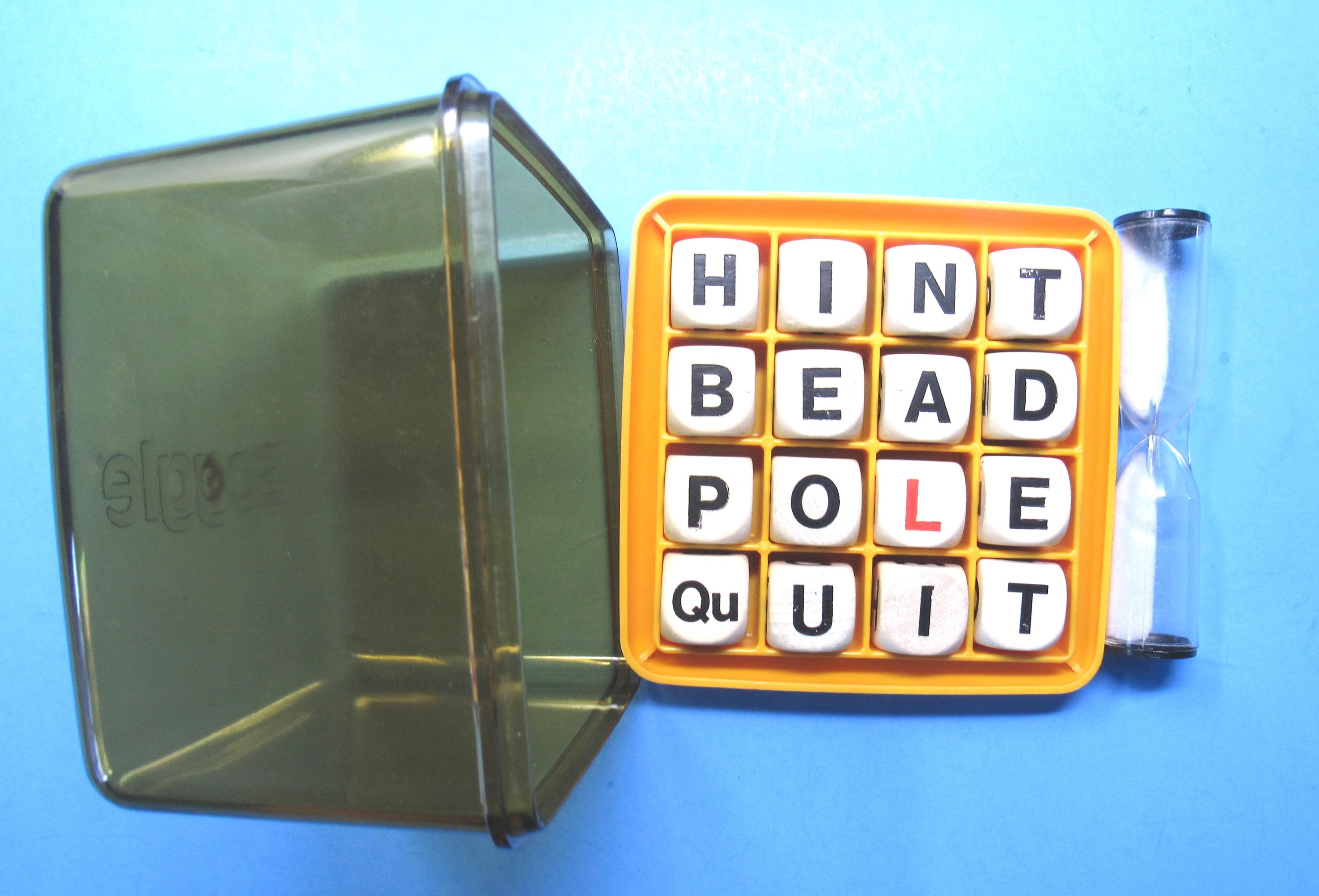 Boggle Game Replacement Parts: Timer, Boggle Box With Lid, All Letters ...