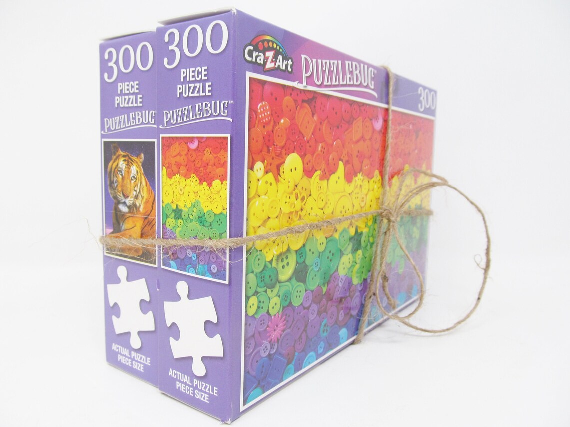 Relaxing Jigsaw Puzzles Set of 2 300 Pieces Each Free Etsy