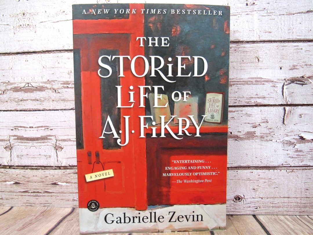 Gabrielle Zevin the Storied Life of A.J. Fikry Paperback Book, New York Times Bestseller Etsy