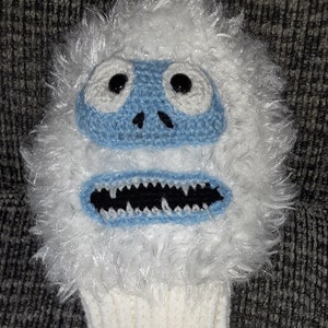 Hand Knit fuzzy Bumble Golf Club Cover