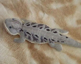 Gray Very detailed Stuffed Bearded Dragon softy, low maintainance, best pet ever!