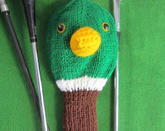 Duck Hand Knit Bird Golf Club Cover