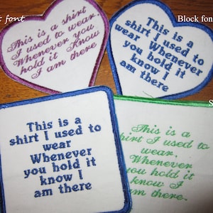 Écusson à mémoire de forme pour chemise, ours, courtepointe, oreiller pouvant être personnalisé, coudre ou repasser. C'est une chemise que je portais...