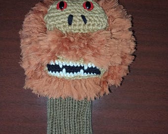 Hand Knit fuzzy sasquatch bigfoot Golf Club Cover