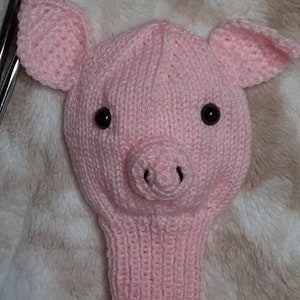 Hand Knit Pig Golf Club Cover image 2