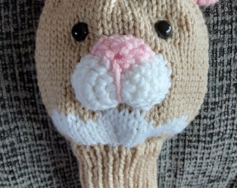 Hand Knit Hamster Golf Club Cover