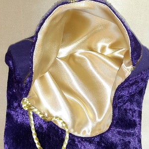 Crown Royal Bag,Purple velvet Christmas stocking image 2