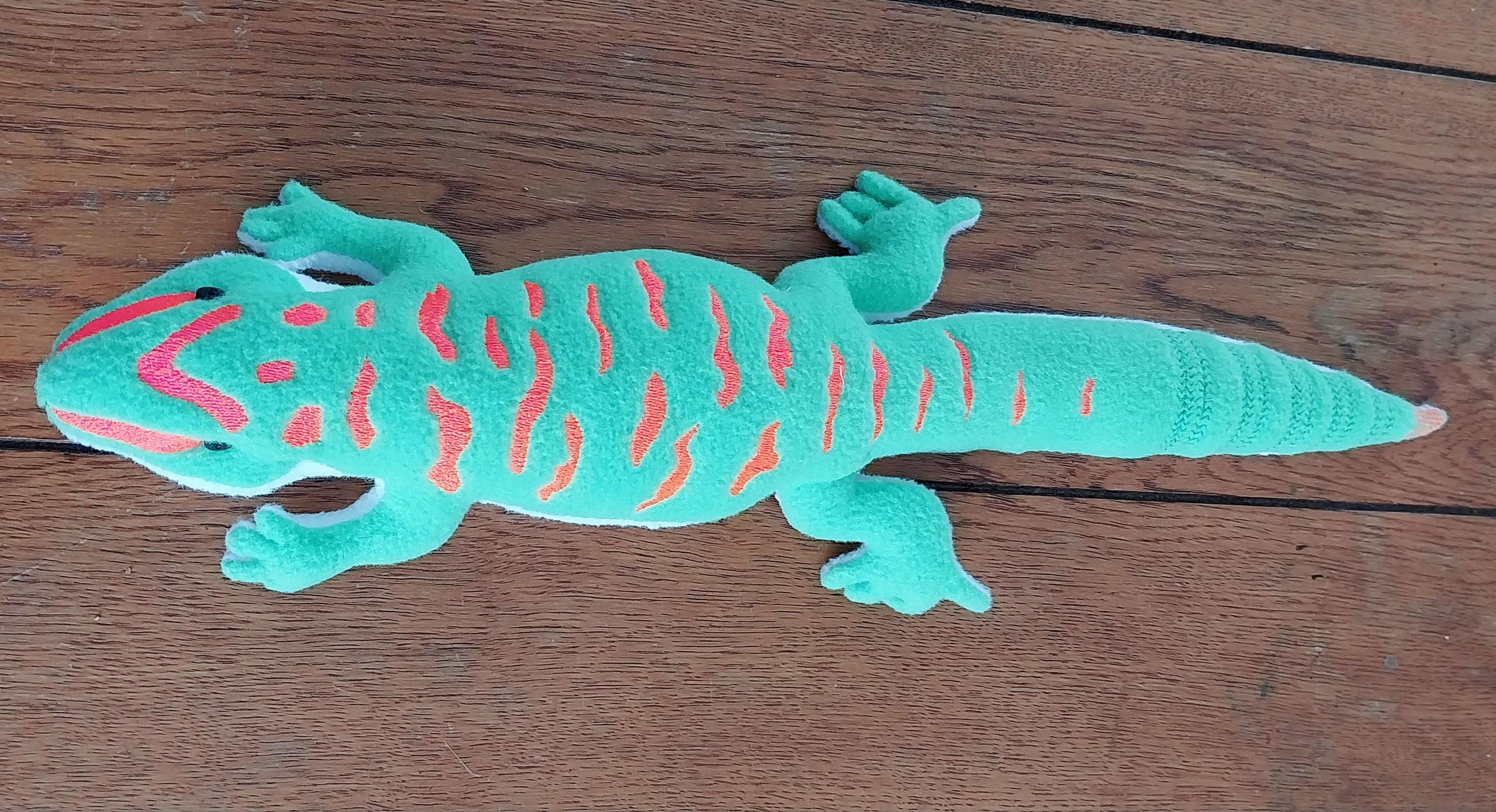 Giant Day Gecko Detailed Stuffed Softy, Low Maintainance, Best Pet