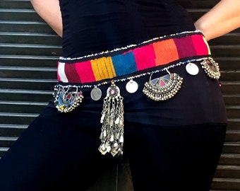 Tribal belt,,Belly dancer belt,Festival costume,Metal belt Size 40 inch 