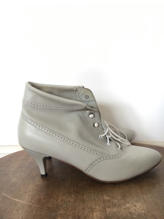 grey lace up ankle boots womens