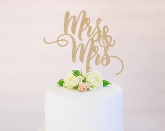 mrs and mrs : same sex wedding cake topper | wedding | wedding cake | love | cake topper | wedding decor | wedding decorations | party decor