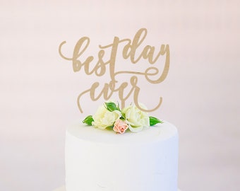 best day ever : wedding cake topper | wedding cake | cake topper | wedding decor | wedding decorations | party decorations