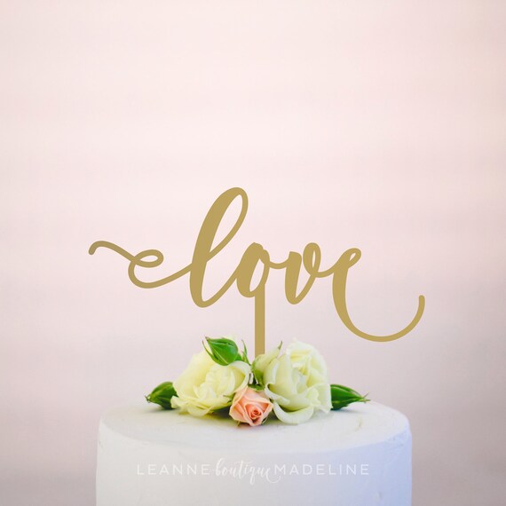 Items similar to love 2 wedding cake topper on Etsy
