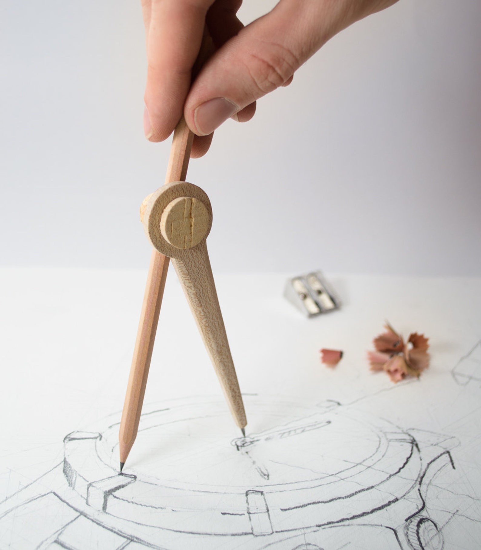 Drafting Compass SET OF 3 Drawing or Measuring Tool Etsy