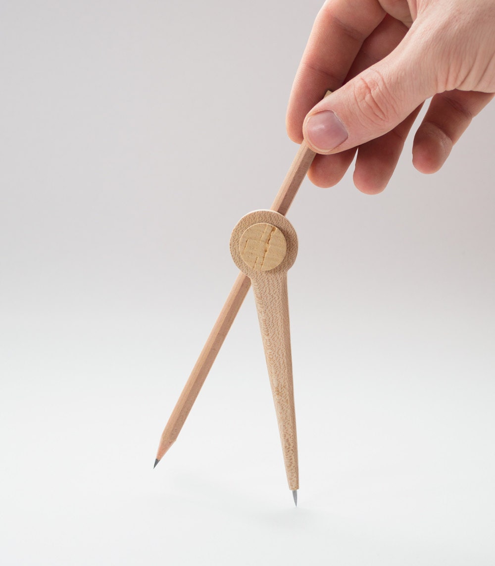Wooden Drafting Compass Circle Drawing Tool Country