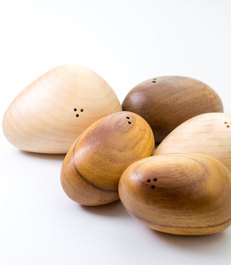 Premium Salt and Pepper Shakers Custom Wood Choice High Quality Gift for Him/Her image 2