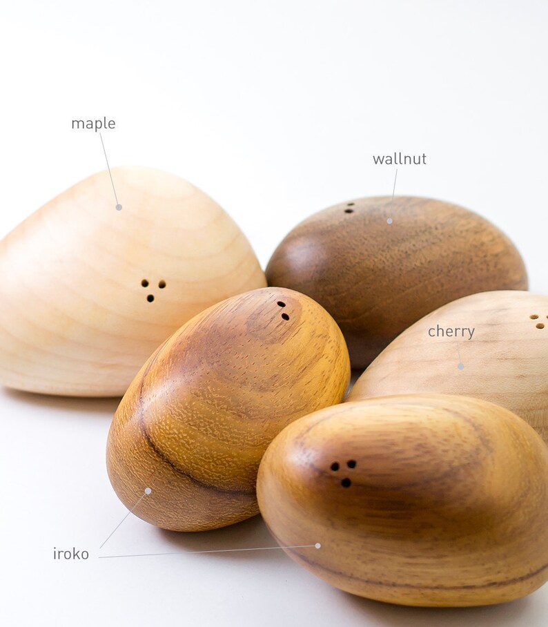 Premium Salt and Pepper Shakers Custom Wood Choice High Quality Gift for Him/Her image 4