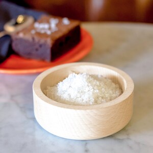 Wooden Salt Cellar Modern Spice Cellar Minimal Design image 2