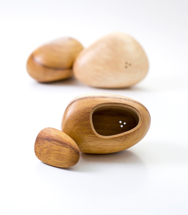 Premium Salt and Pepper Shakers Custom Wood Choice High Quality Gift for Him/Her image 3