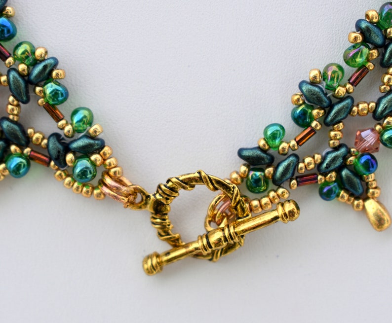 Swarovski Crystal Chokerbeaded Choker Bugle Beads Etsy Canada