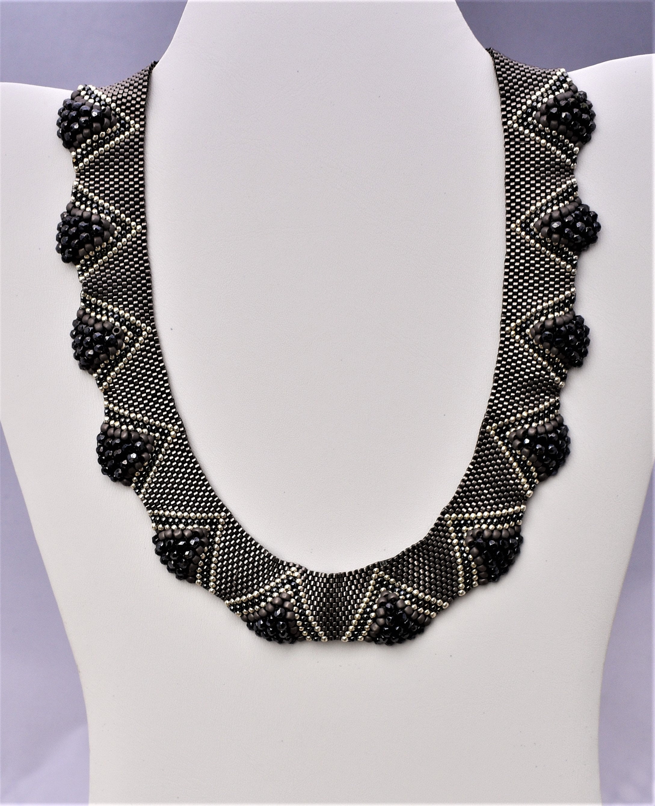 Delica Beads Necklacebeaded Choker Dune Pattern Necklace - Etsy