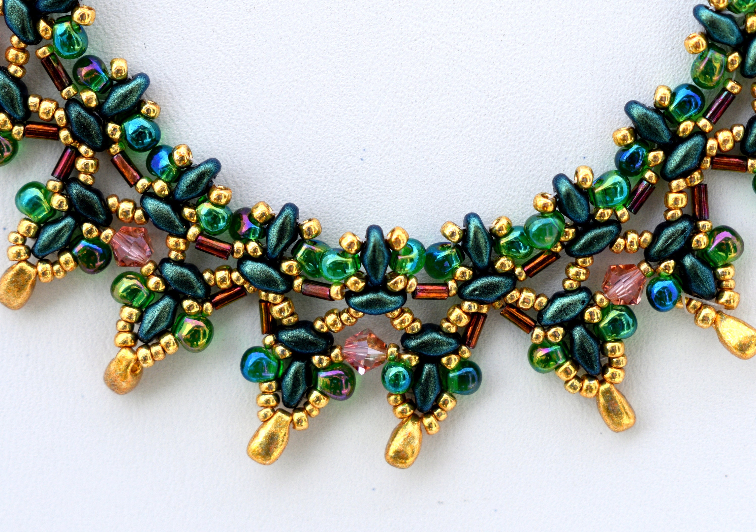 Swarovski Crystal Chokerbeaded Choker Bugle Beads Etsy Canada