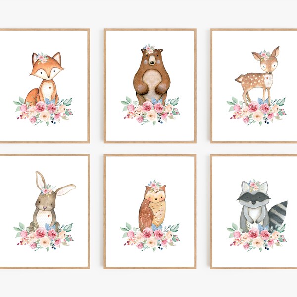 Forest Nursery Art Etsy