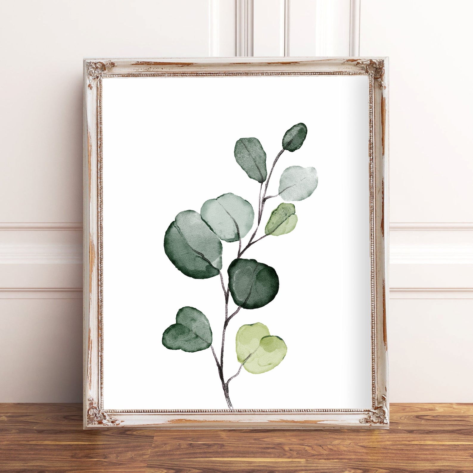 Greenery Foliage Wall Art Print Botanical Posters Minimalist Etsy