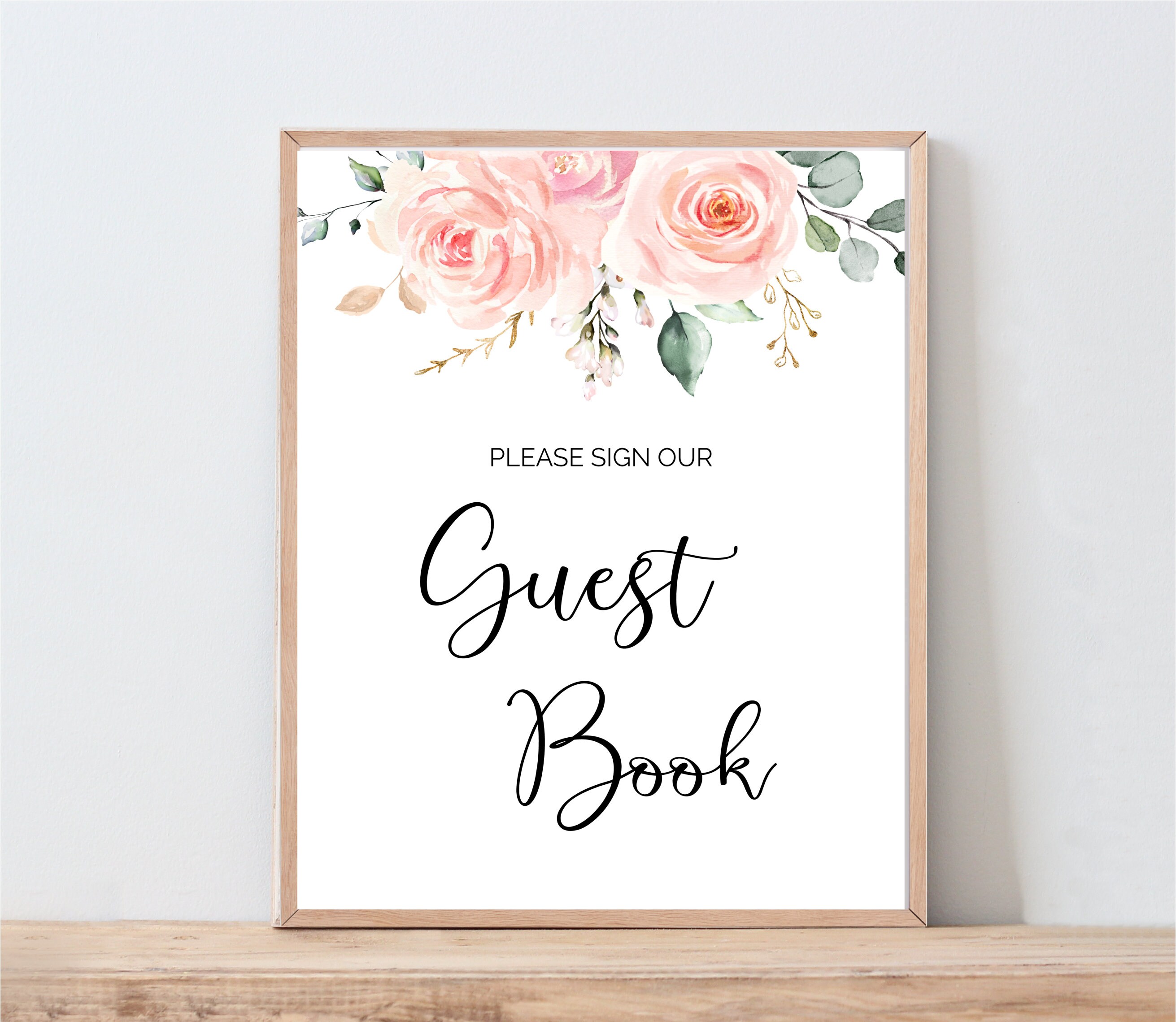 Paper & Party Supplies Please Sign Guest Book Sign Garden Theme Bridal