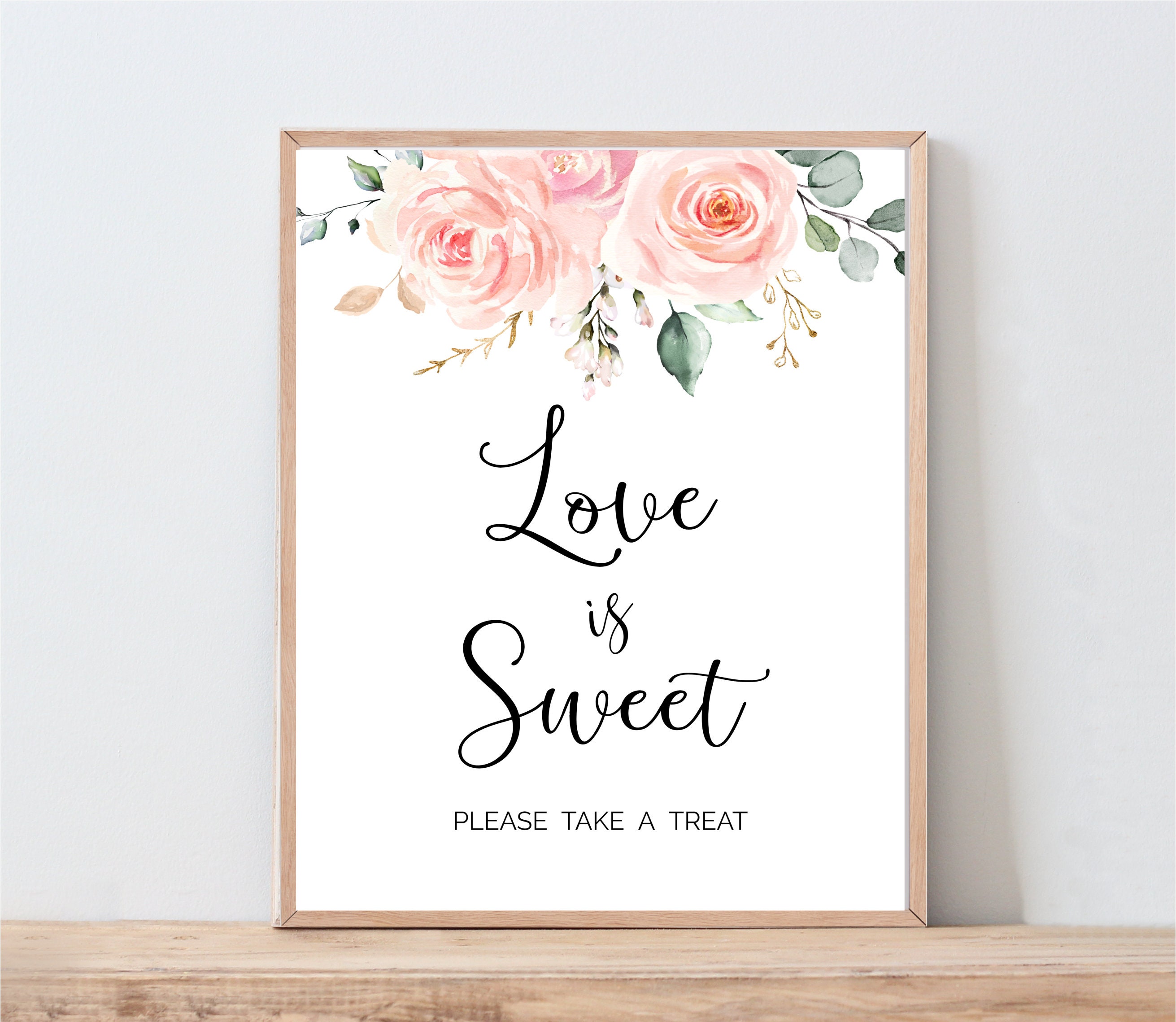 CANDY BAR Sign, Love is Sweet, Wedding Signs, ORIGINAL Design by