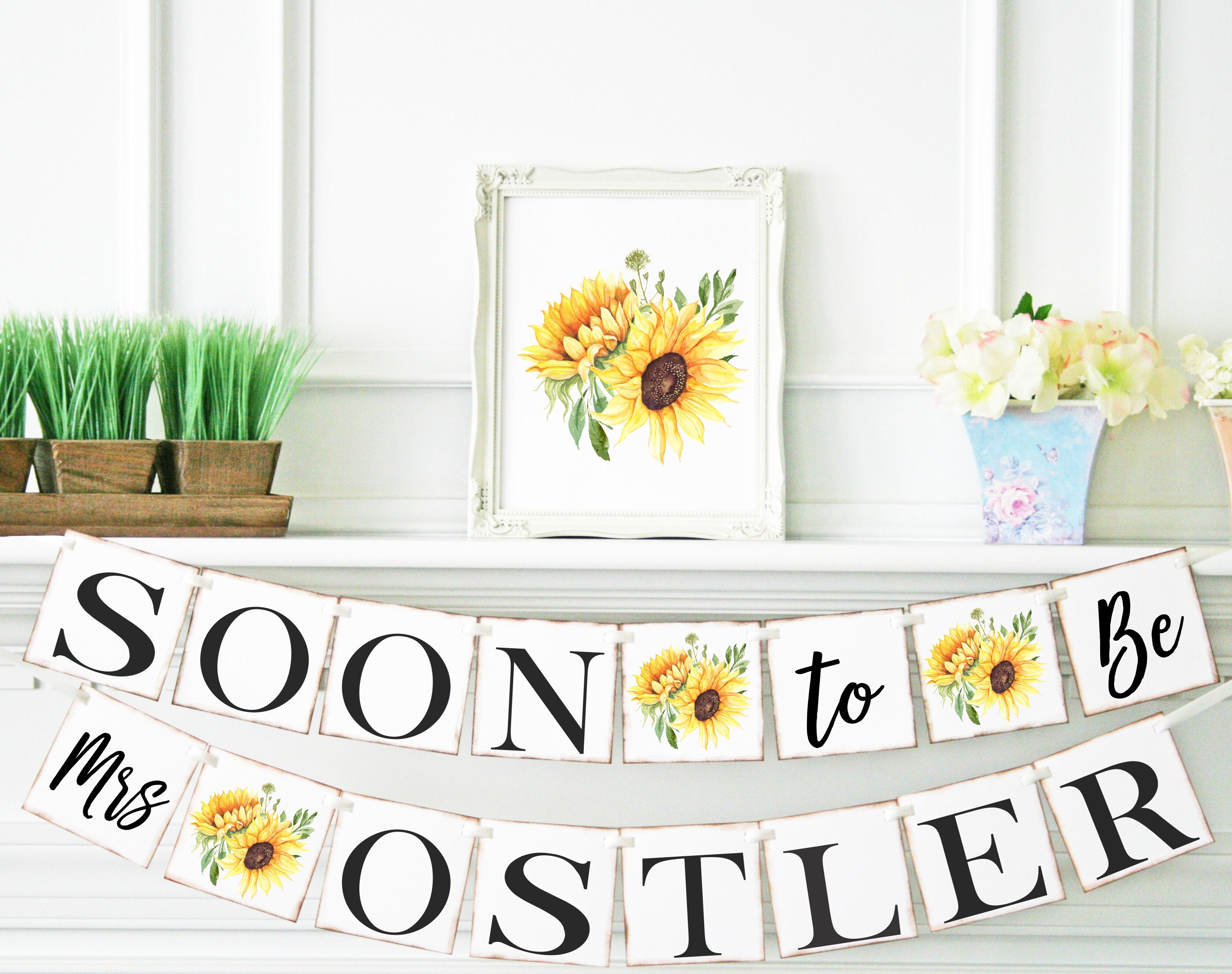 Sunflowers Bridal Shower Banner Soon to Be Mrs Banner Autumn - Etsy