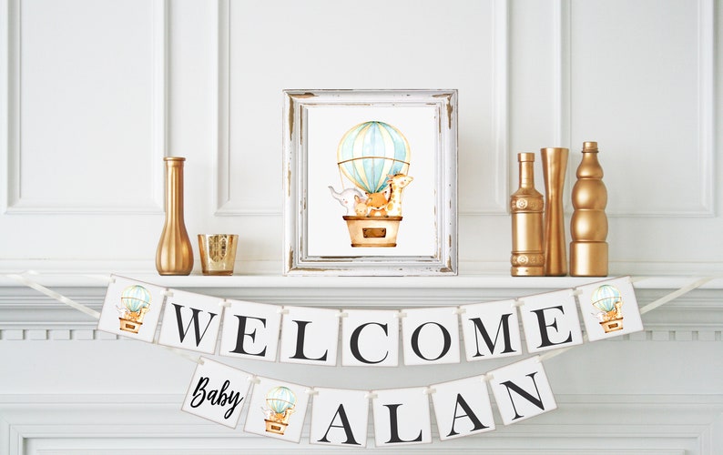 Welcome Baby Shower Banner Boy Name Banner Balloon Baby Etsy Welcome Baby Shower Banner Boy Name Banner Balloon Baby Etsy
